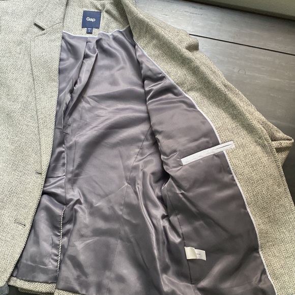 GAP Grey Herringbone wool blazer - Picture 4 of 6